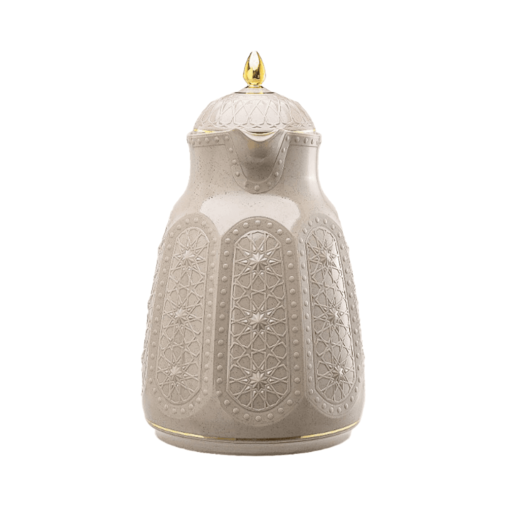 Rose Rs-132-13-A32 Vacuum Flask 1.3L - Beige & Gold