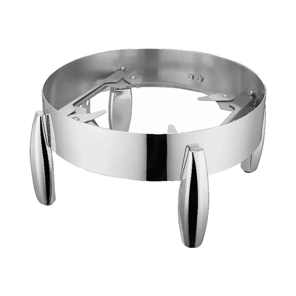 Vague Stainless Steel Round Soup Station With Glass Window Lid 11L BF-011