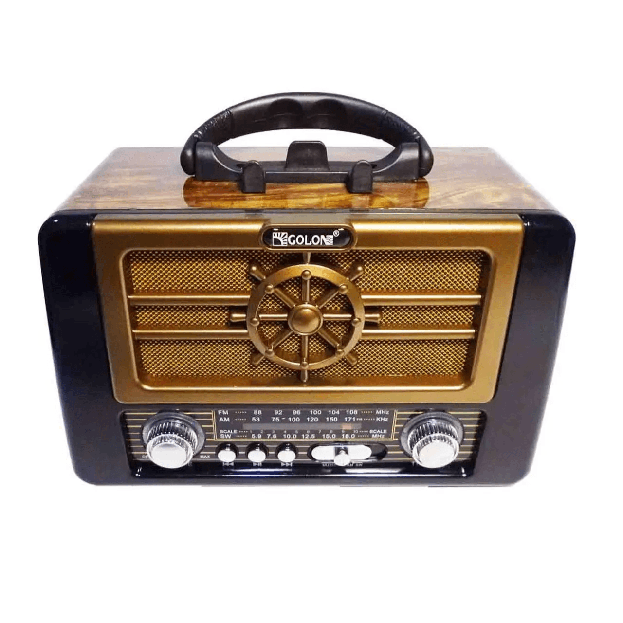 Golon Retro Radio Rx-8080Bt Portable Am Fm Sw Bluetooth Type-C