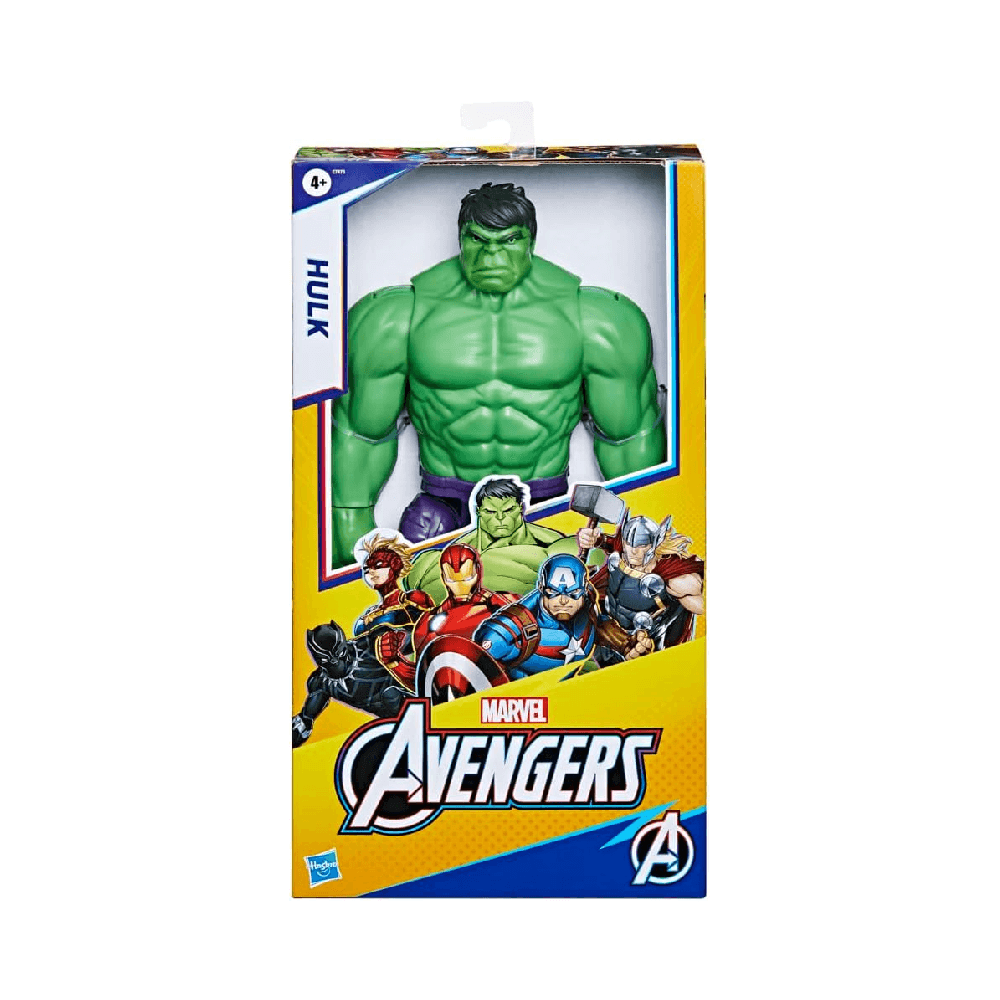 Marvel Avengers Titan Hero Blast Gear Deluxe Hulk Action Figure for 4+ Years 30cm