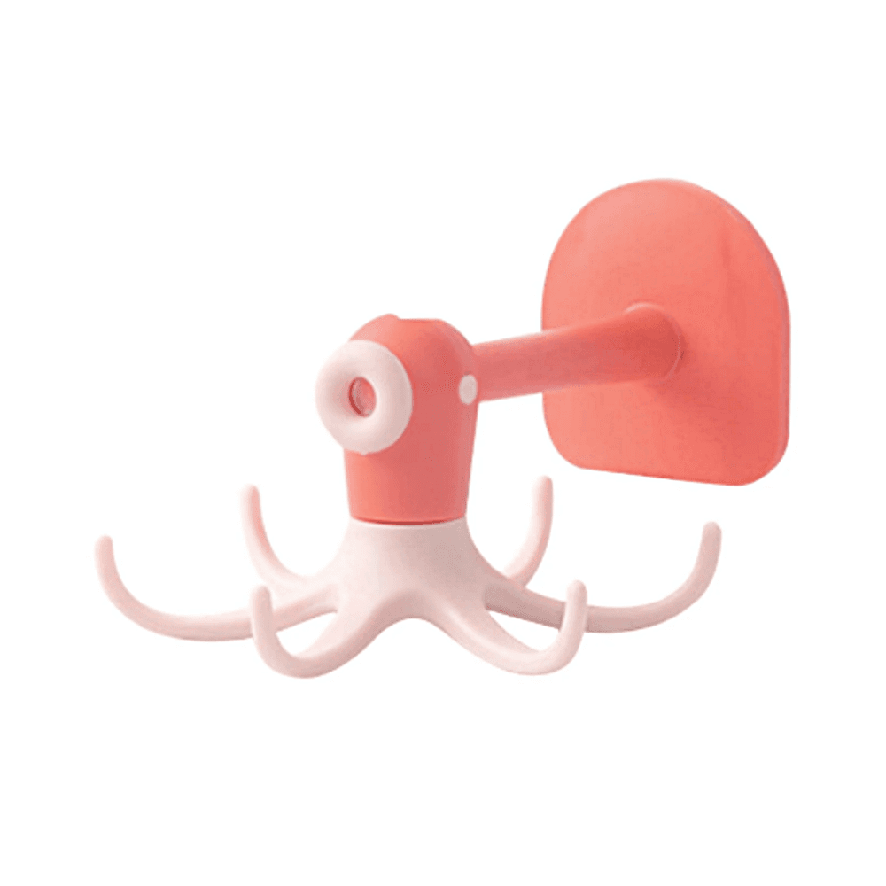 6 Claws 360° Rotatable Punch-Free Wall Mount Octopus Hook