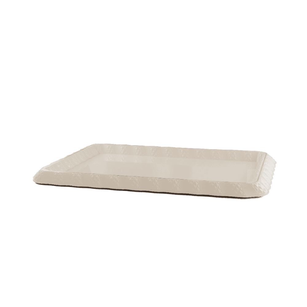 Rose Plastic Serving Tray - Beige MR-2424-TR60-A27 