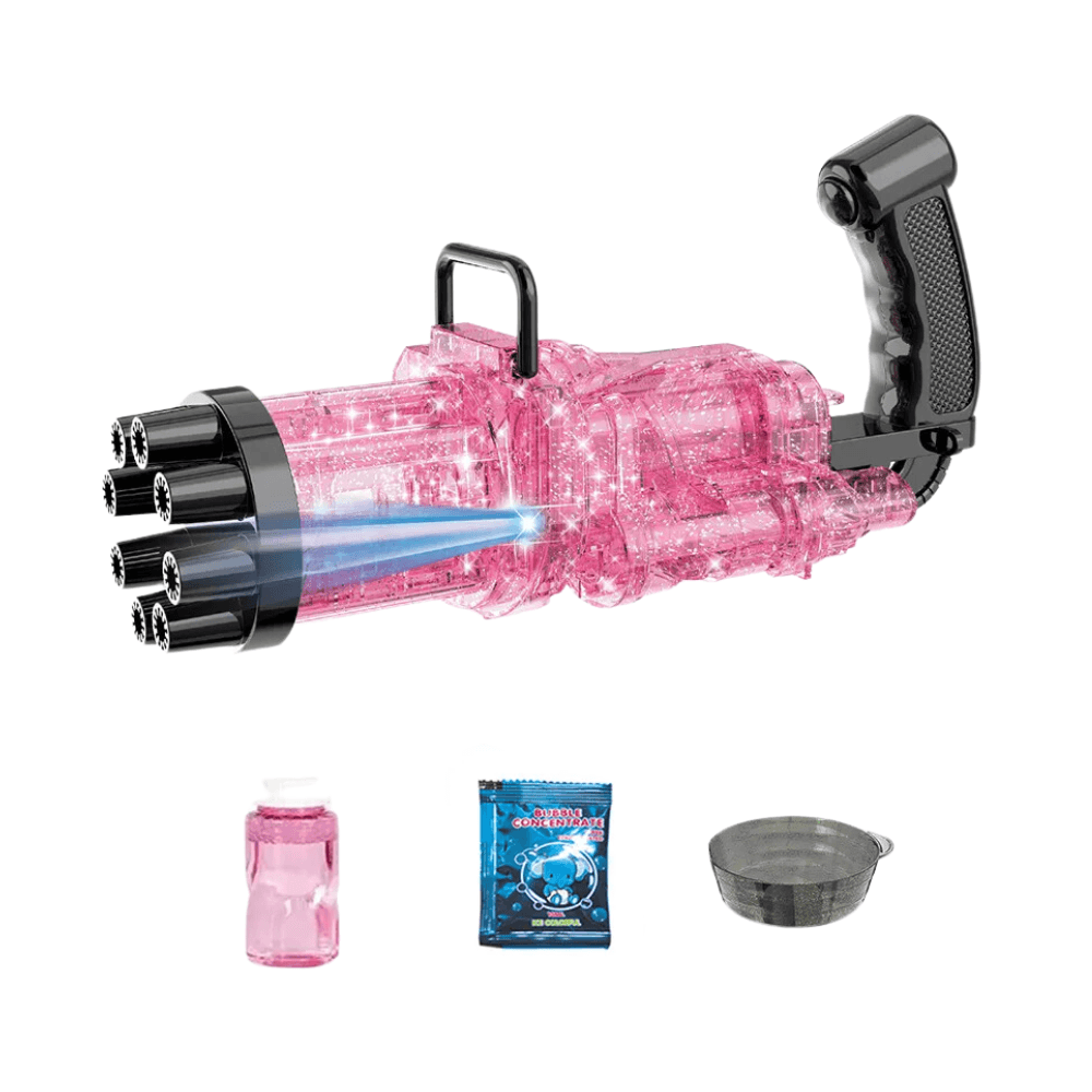 Little Story 8 Holes Bubble Machine Kids Gun - Pink