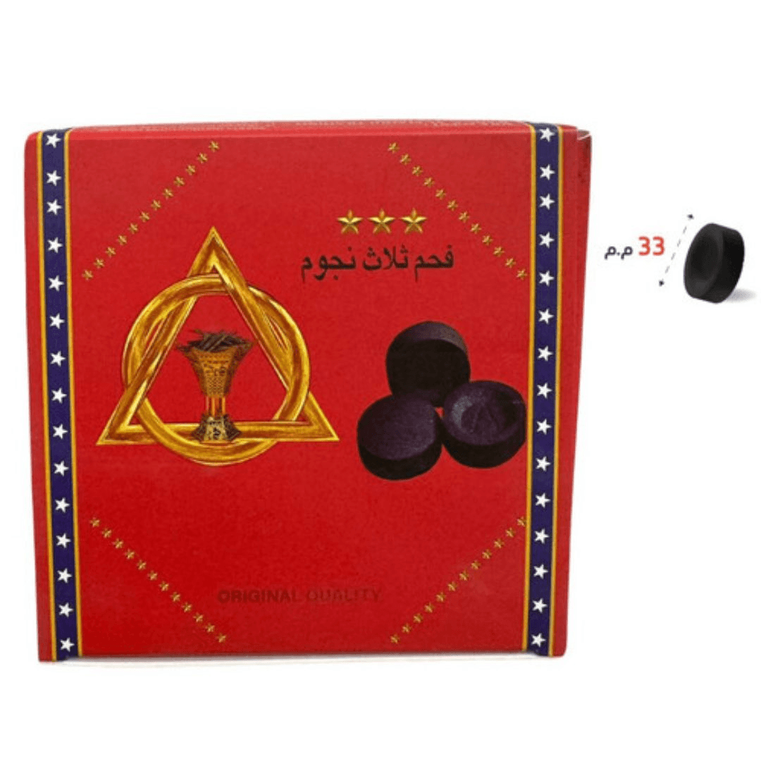 Three Star Premium Quality Charcoal 80Pcs
