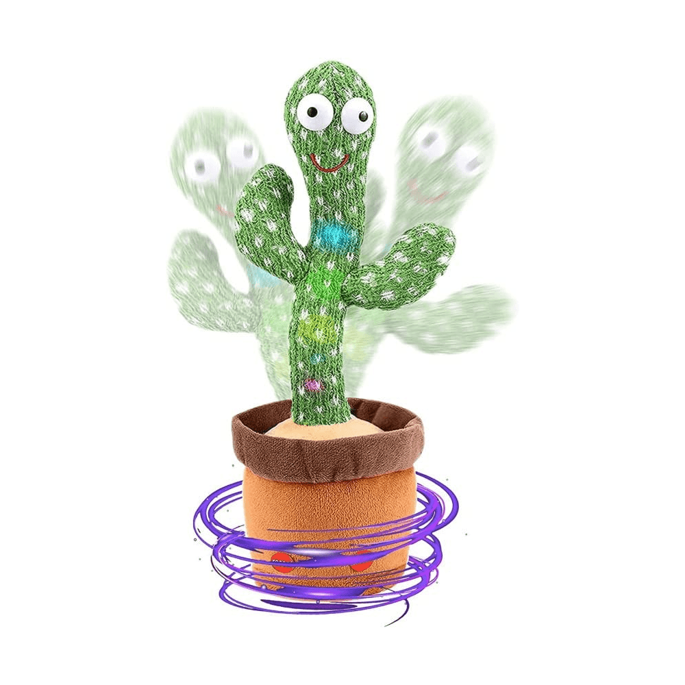 Dancing Cactus Toy with Music & LED Lights