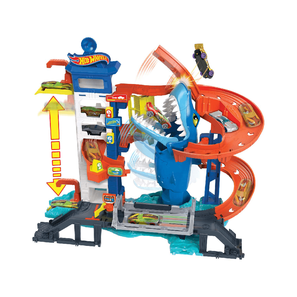 Hot Wheels City Shark Strike Rescue Playset