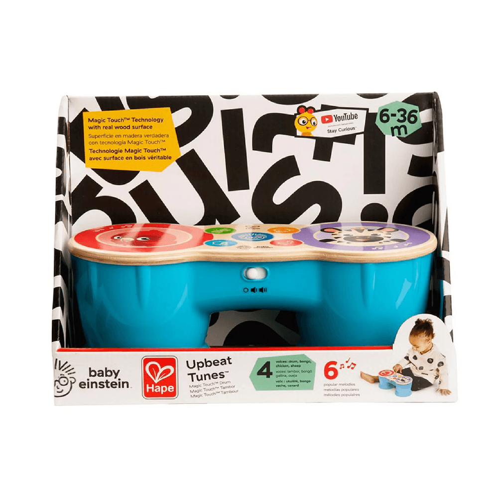 Baby Einstein Magic Touch Upbeat Tunes Drum Toy for 12+ Months