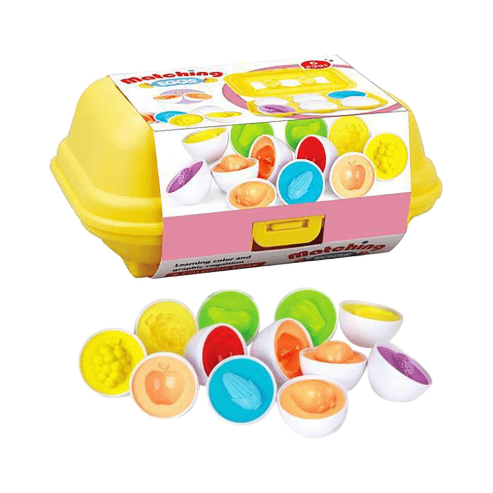 Matching Eggs Vegetables & Fruits Eggs Set 6Pcs
