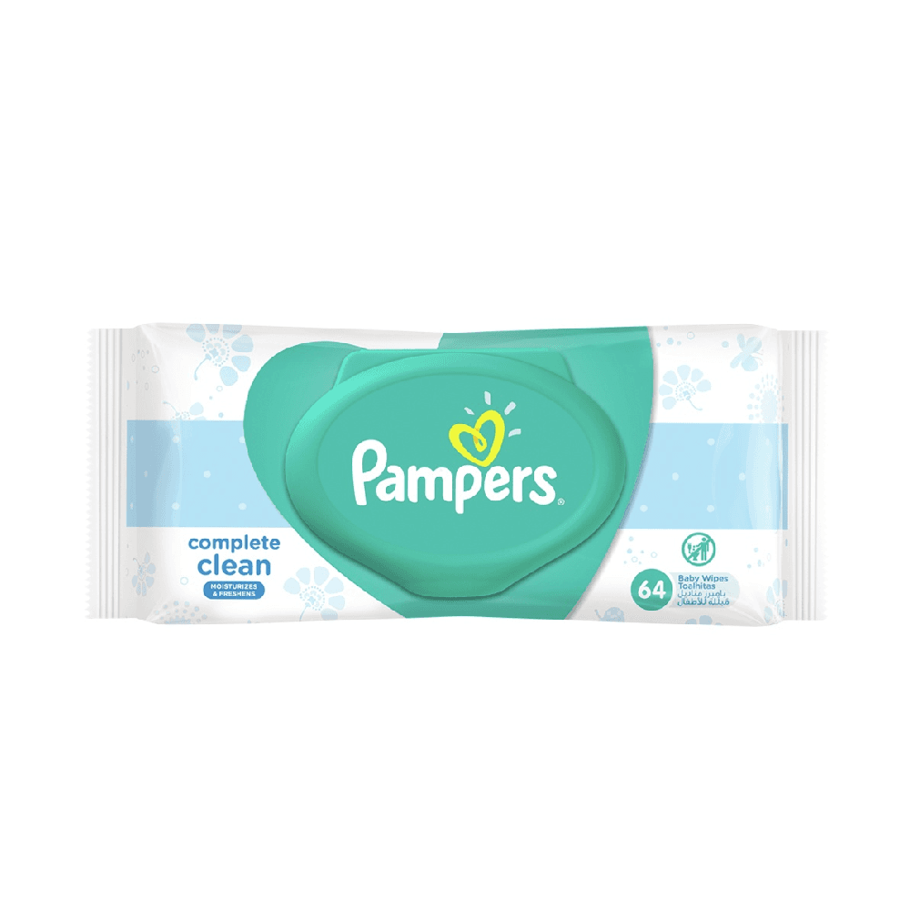 Pampers Complete Clean Baby Wipes Single Pack 64Pcs