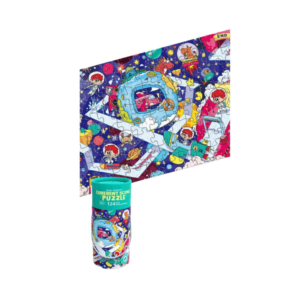Space Adventure Coherent Scene Puzzle 124Pcs PZWD40