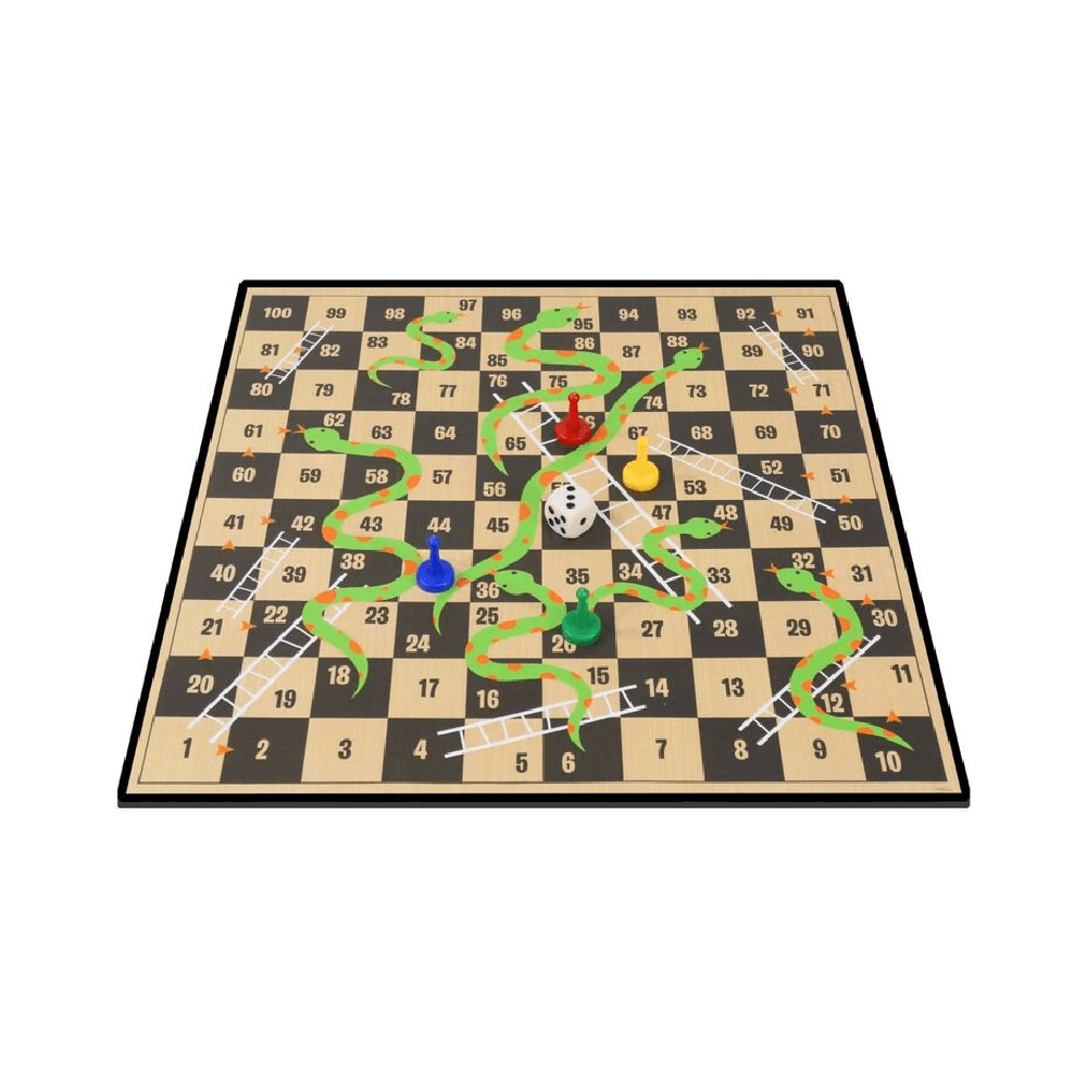 Classic Games Pavillion Snakes & Ladders Board Game