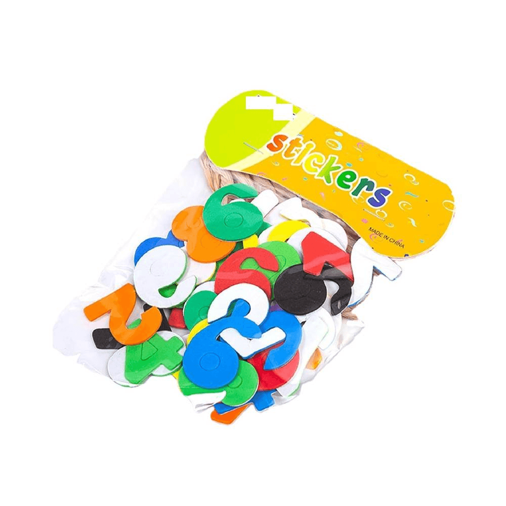 Italo Self-Adhesive Foam Numbers Small Mixed Colors