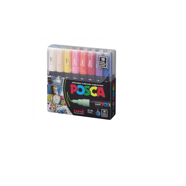 Uniball Set Posca Acrylic Color 16Clr Pc1M-16C