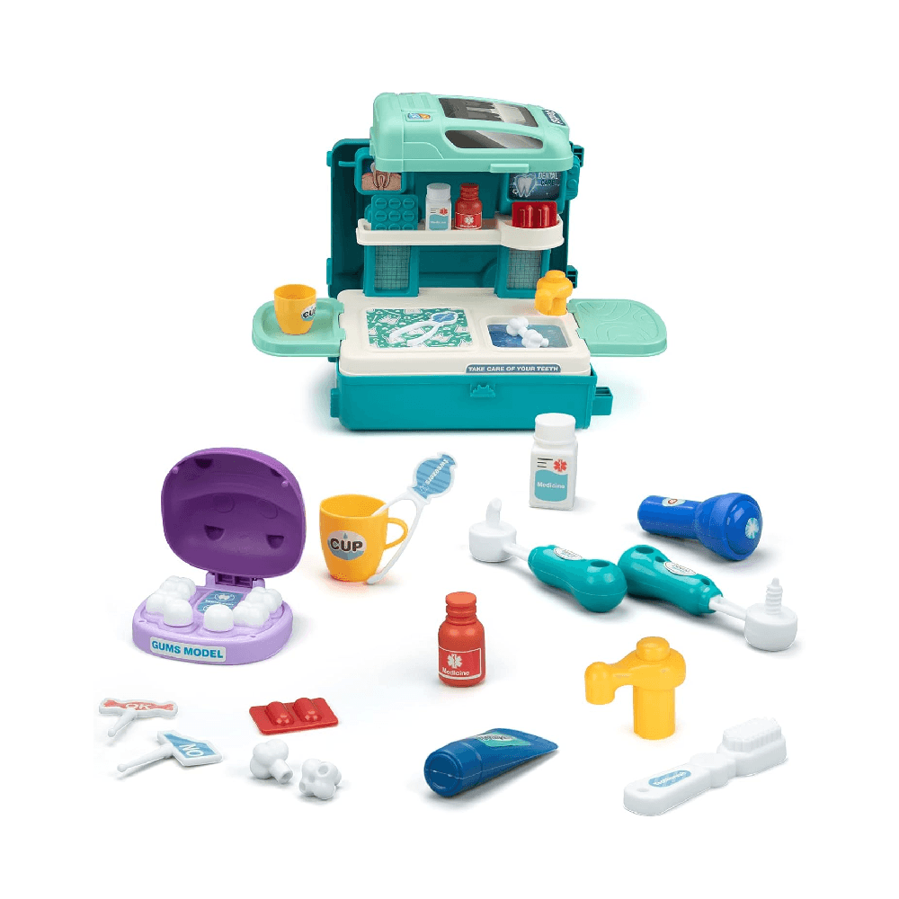 Dental Care Bus Playset 34Pcs