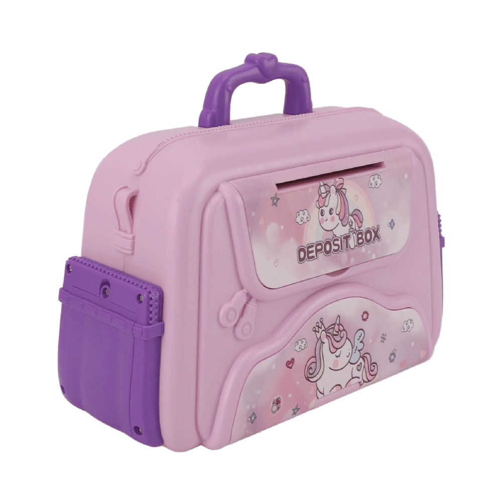 Kids Toy Handbag Money Deposit Box for 3+ Years F860 - Purple