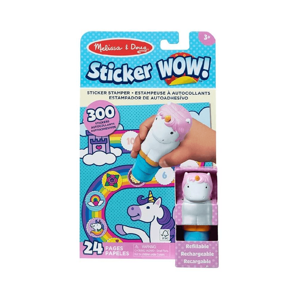 Melissa & Doug Wow Unicorn Activity Pad & Sticker Stamper