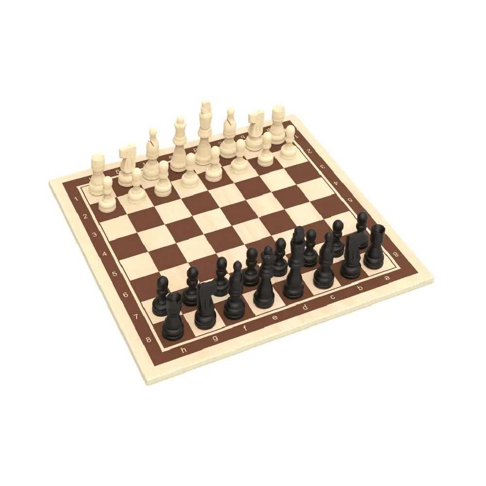 Tooky Toy 2 In 1 Backgammon & Chess Board Game 7+ Years 66Pcs