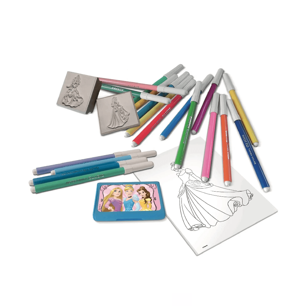 Disney Princess Stamp & Felt Pen Styles May Vary Set 21Pcs