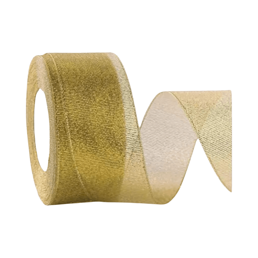 Golden Glitter Ribbon 26yards
