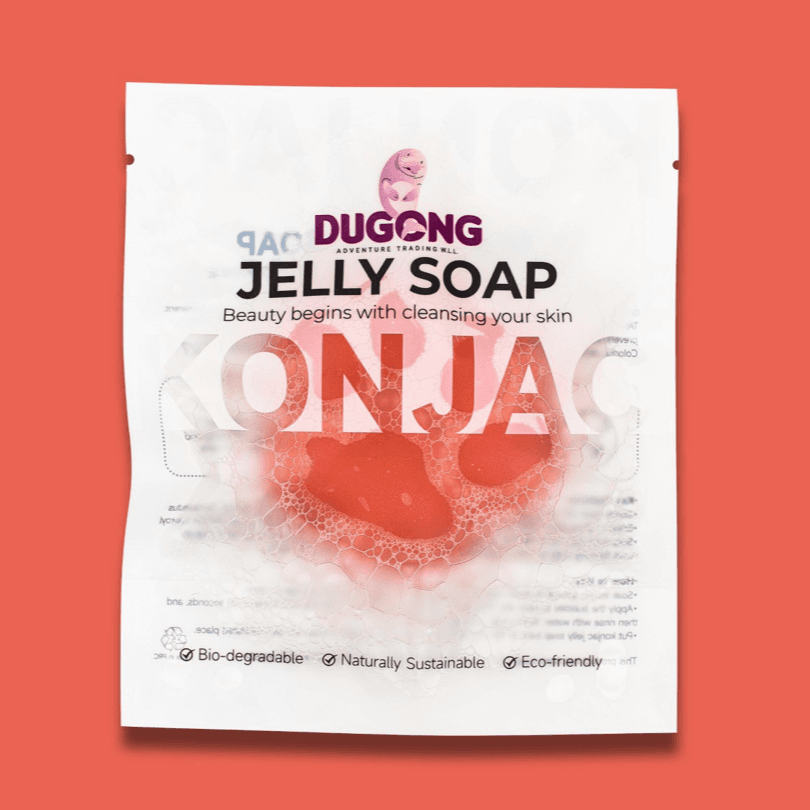 Paw shape Konjac Jelly Soap (Red)