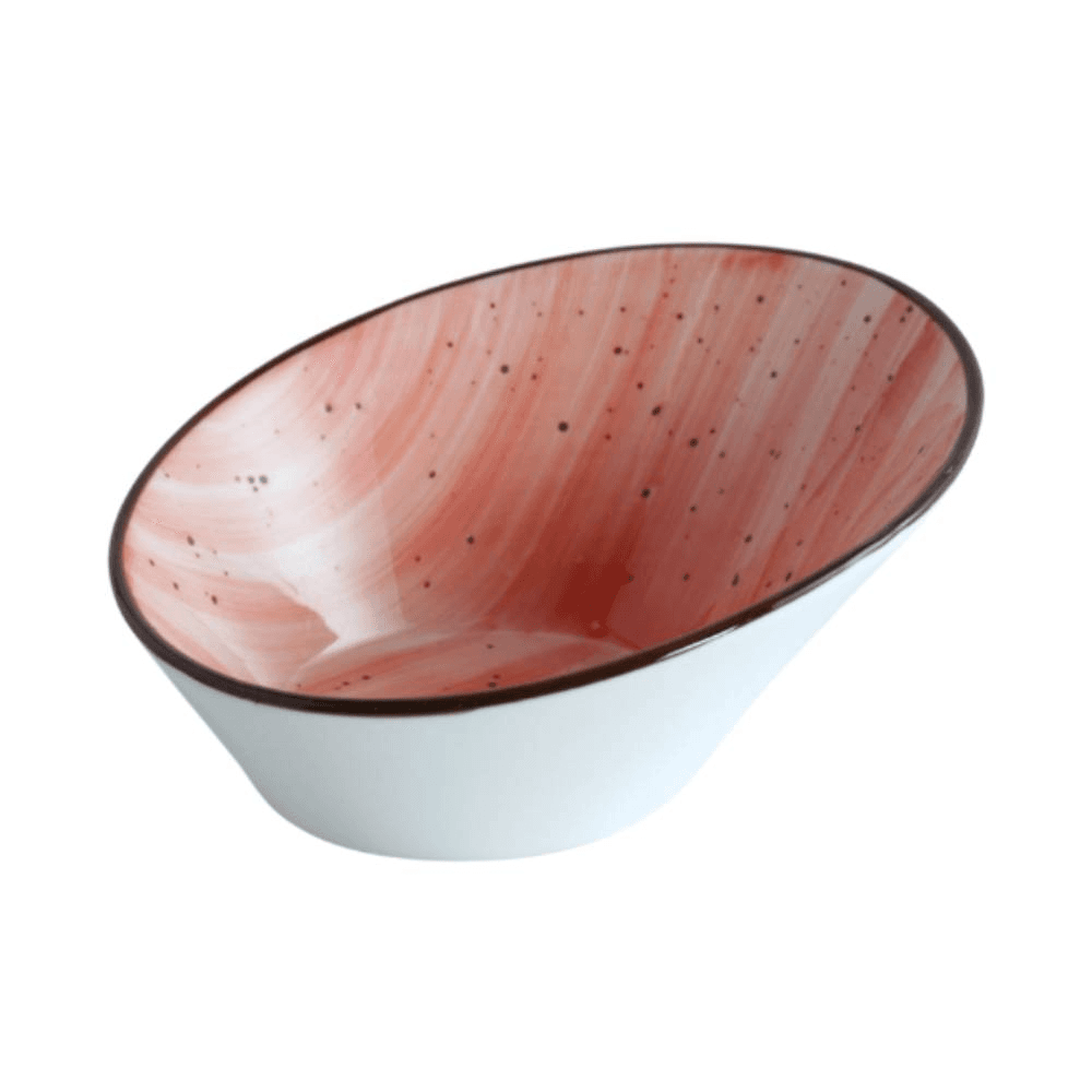 H.P Deco Bowl 18.1x14.2cm - Red 08-1582Dr