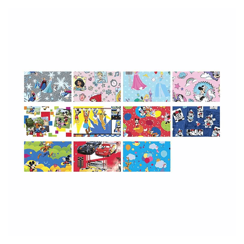 Disney Gift Wrapping Paper Assorted  200x70cm
