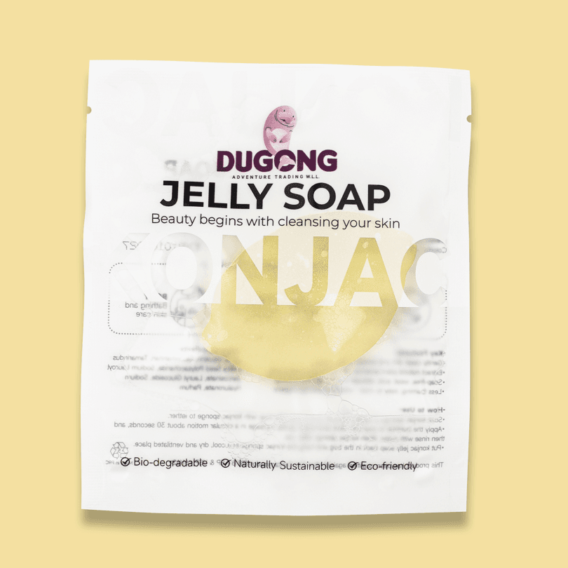 Lemon shape Konjac Jelly Soap (Yellow)