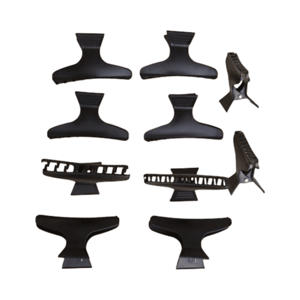Control Clips Hair (Set Of 12 Pieces Black)