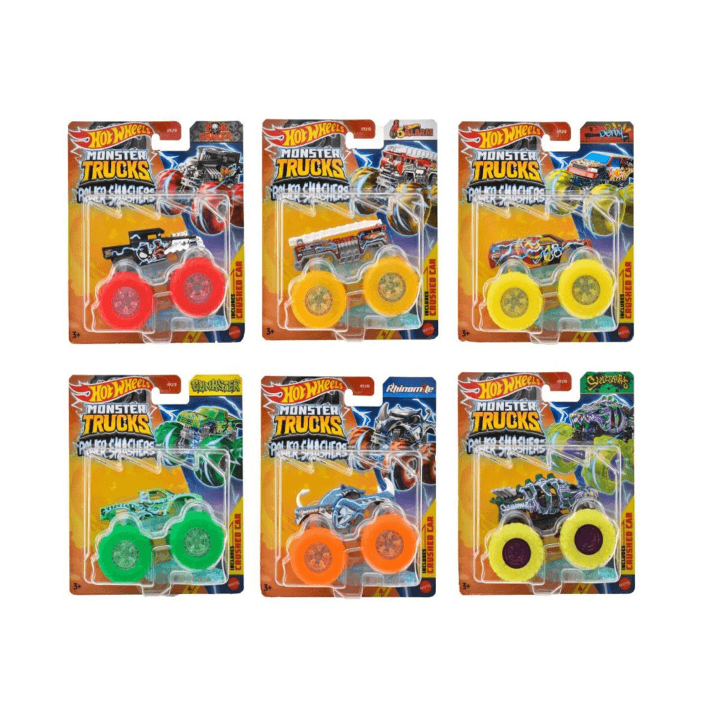 Hot Wheels Monster Trucks Assorted Style Power Smashers 1:64 Toy Vehicle
