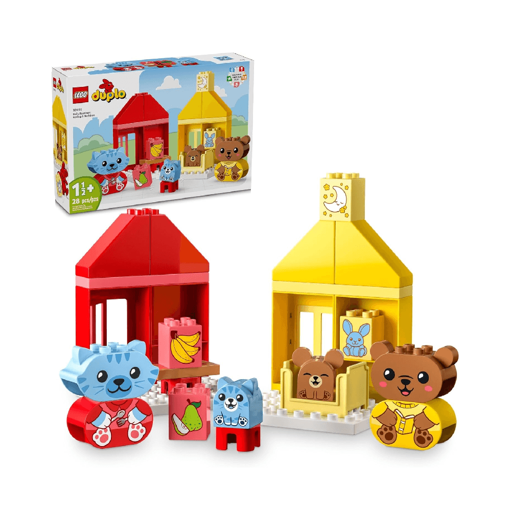 LEGO 10414 DUPLO My First Daily Routines: Eating & Bedtime Building Toy Set 28Pcs