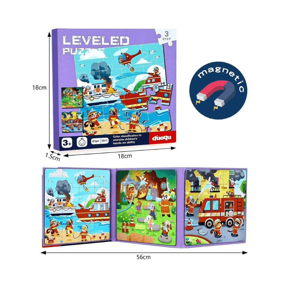 Magnetic 3 in 1 puzzeles -  Silverson