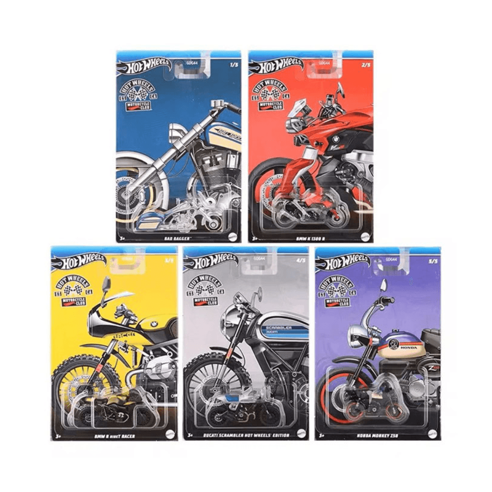 Hot Wheels Motorcycle Club Series 2024 Assorted Style 1:64 Die-Cast Toy Bike