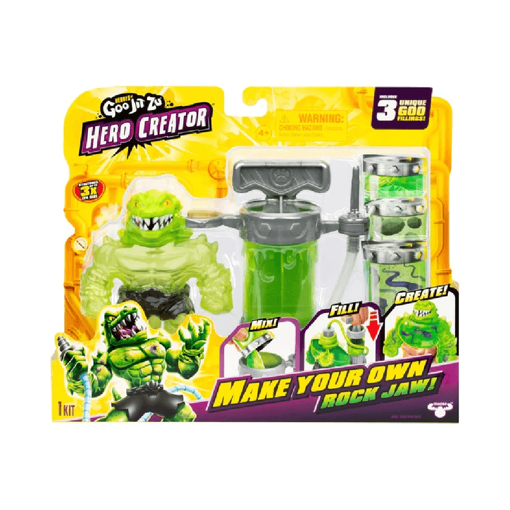 Heroes Of Goo Jit Zu Hero Creator :Make Your Own Rock Jaw Figure Kit 13cm