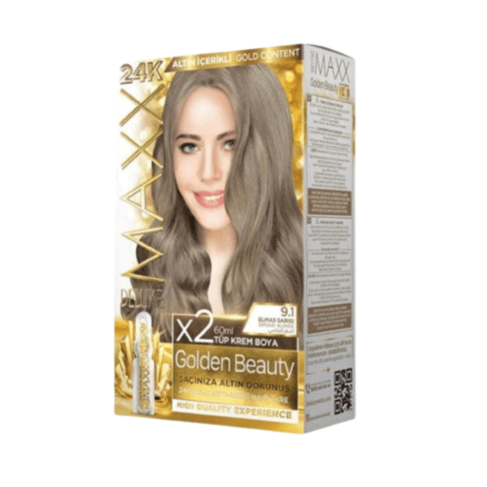 Maxx Deluxe 24K Gold Hair Dye - Diamond Blonde (9.1)