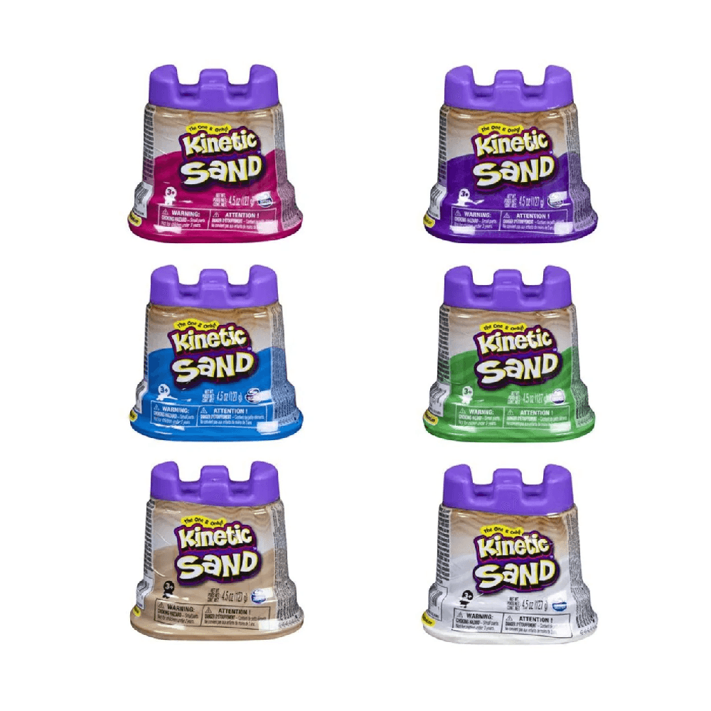 Spin Master Kinetic Sand Mini Castle Container Sand 127g - Assorted
