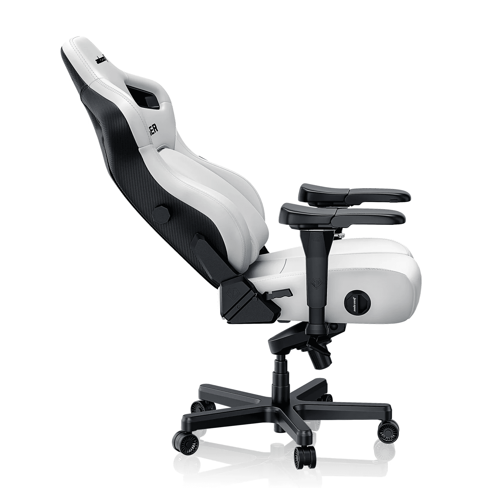 Andaseat Kaiser 4 Series Premium Pvc Gaming Chair Large - Cloudy White