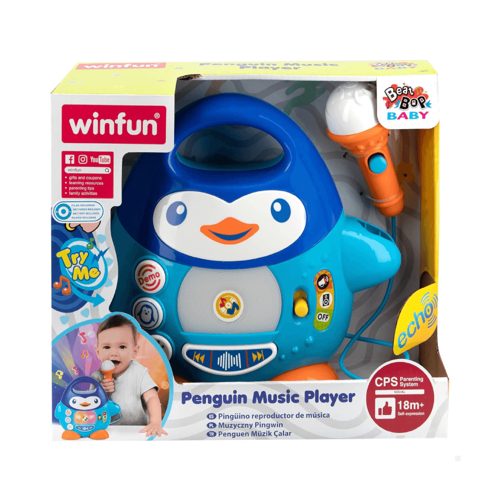 Winfun Beat Bop Baby Penguin Music Player Toy 18+ Months