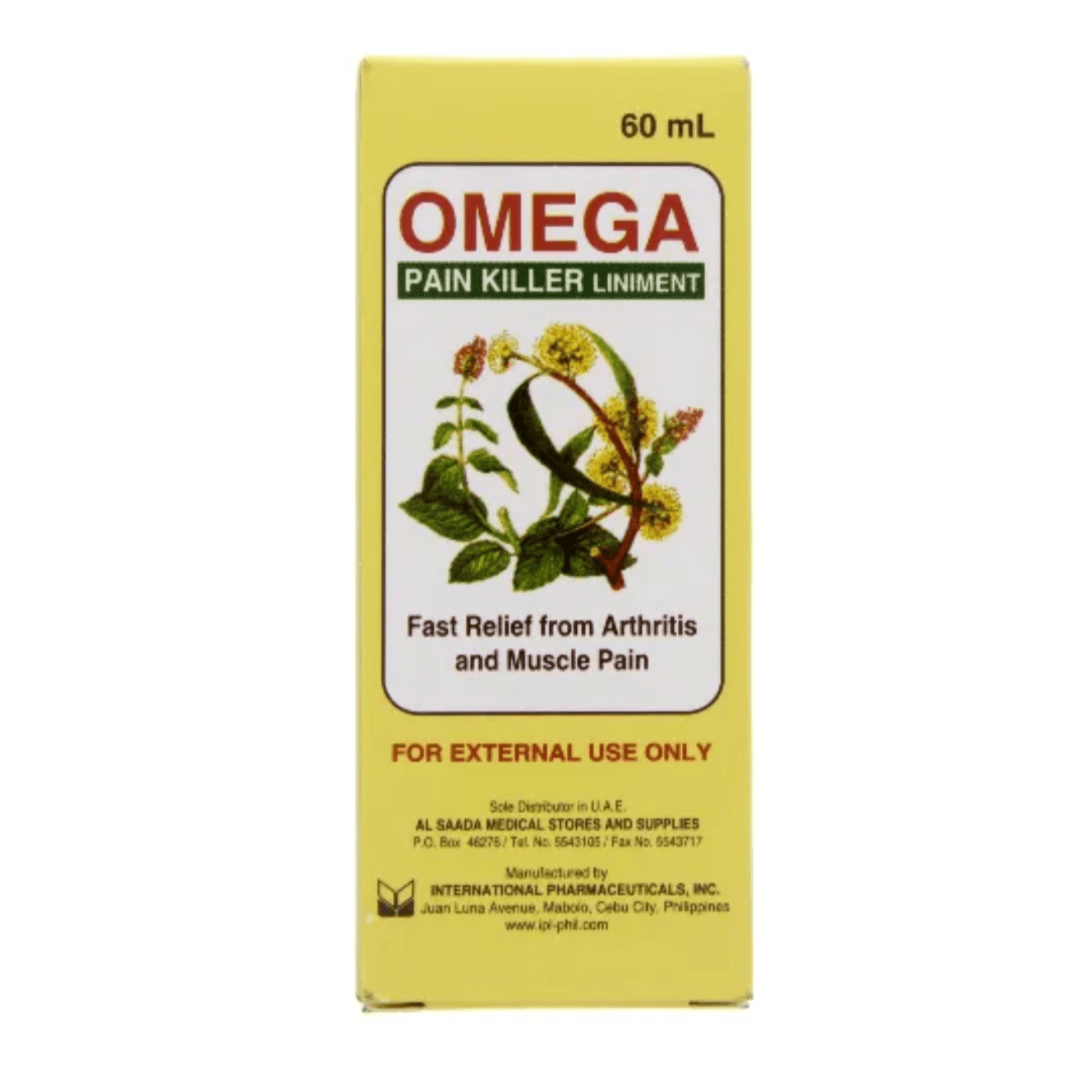 Omega Pain Killer Liniment 60Ml