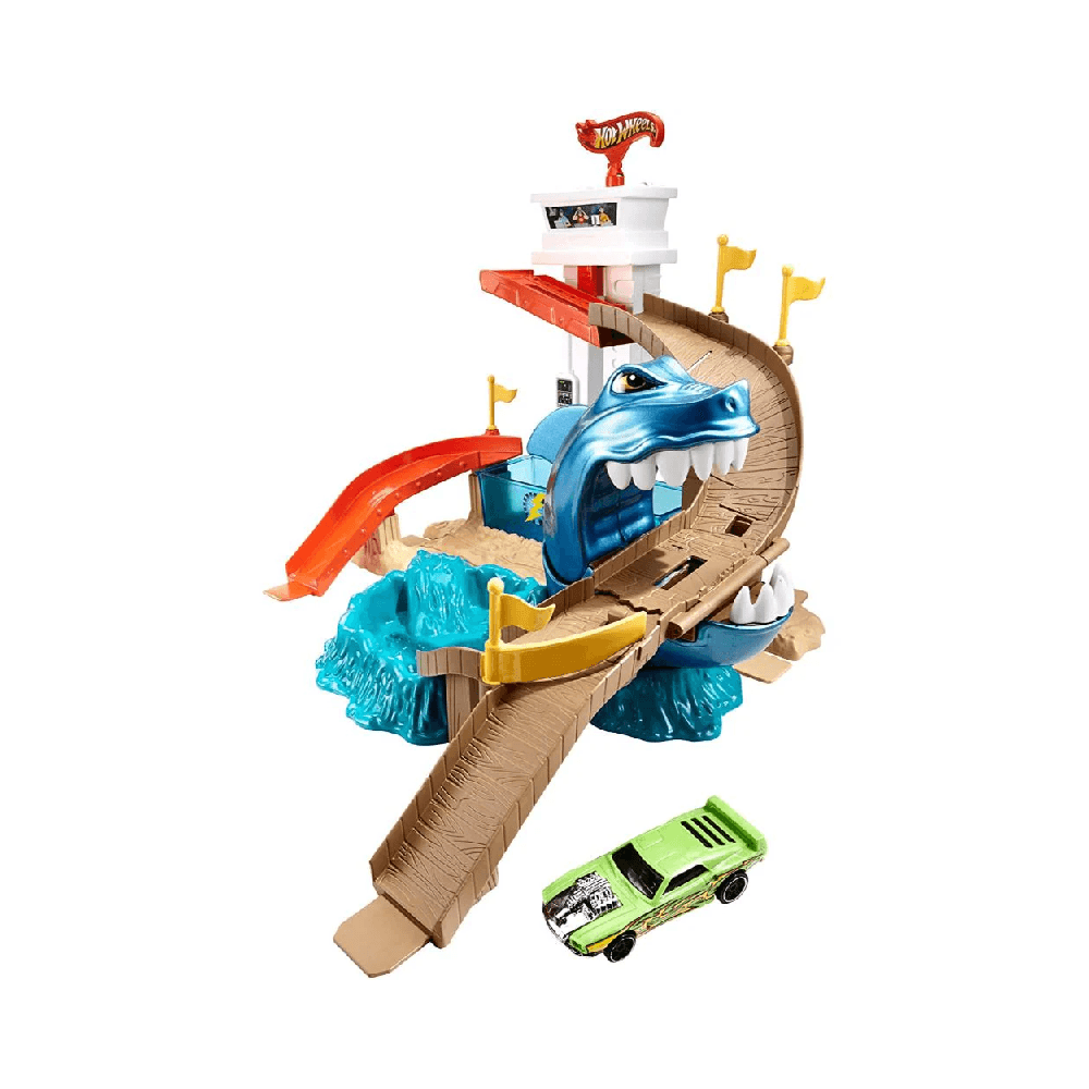 Hot Wheels Color Shifters Shark Splashdown Track Set
