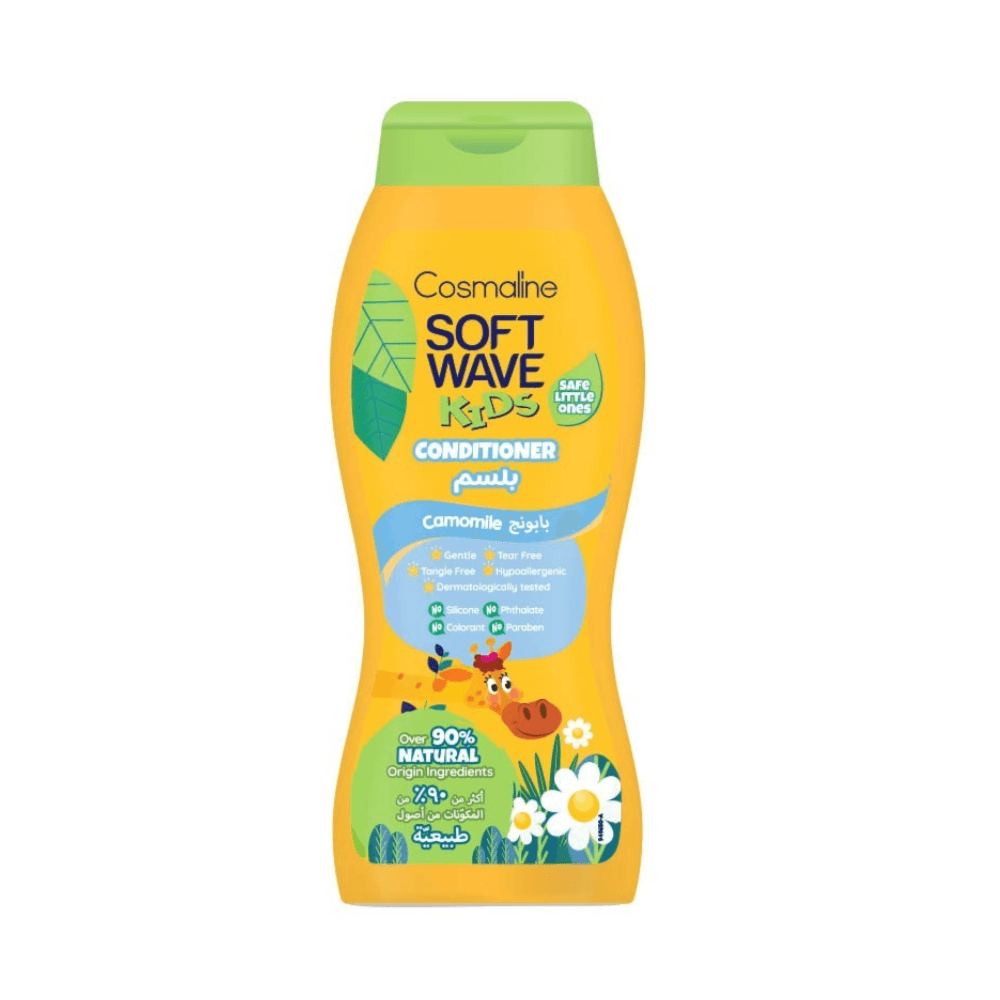 Cosmaline Soft Wave Kids Conditioner Camomile Over 90% Natural Origin Ingredients 400Ml