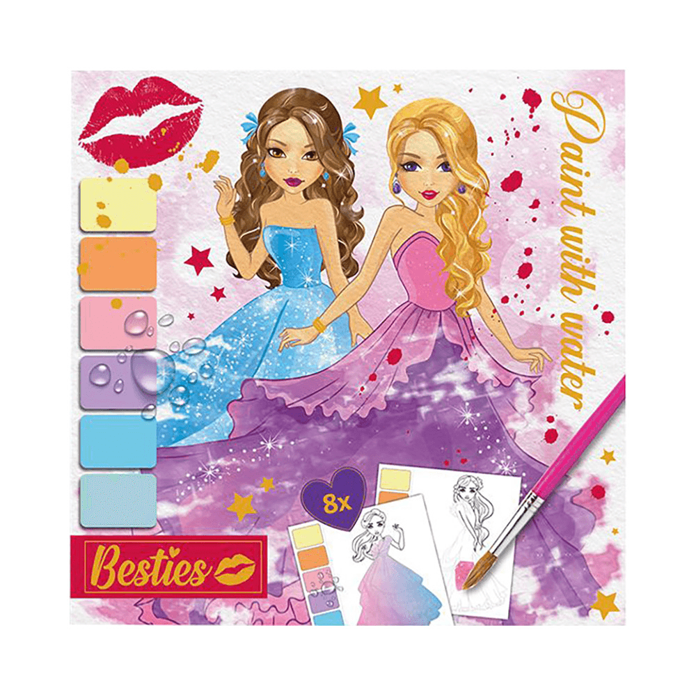 Grafix Besties Painting Set 8 Sheets