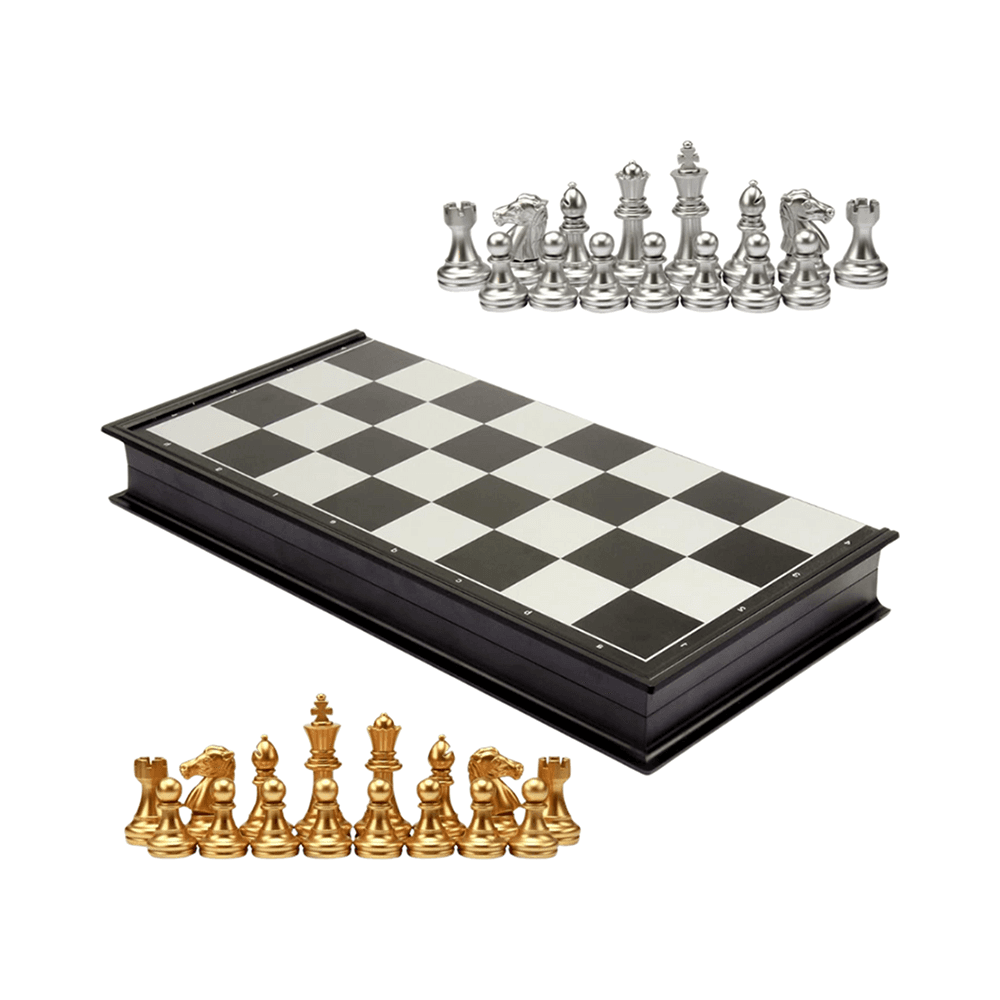 Magnetic Chess Board Game - Gold