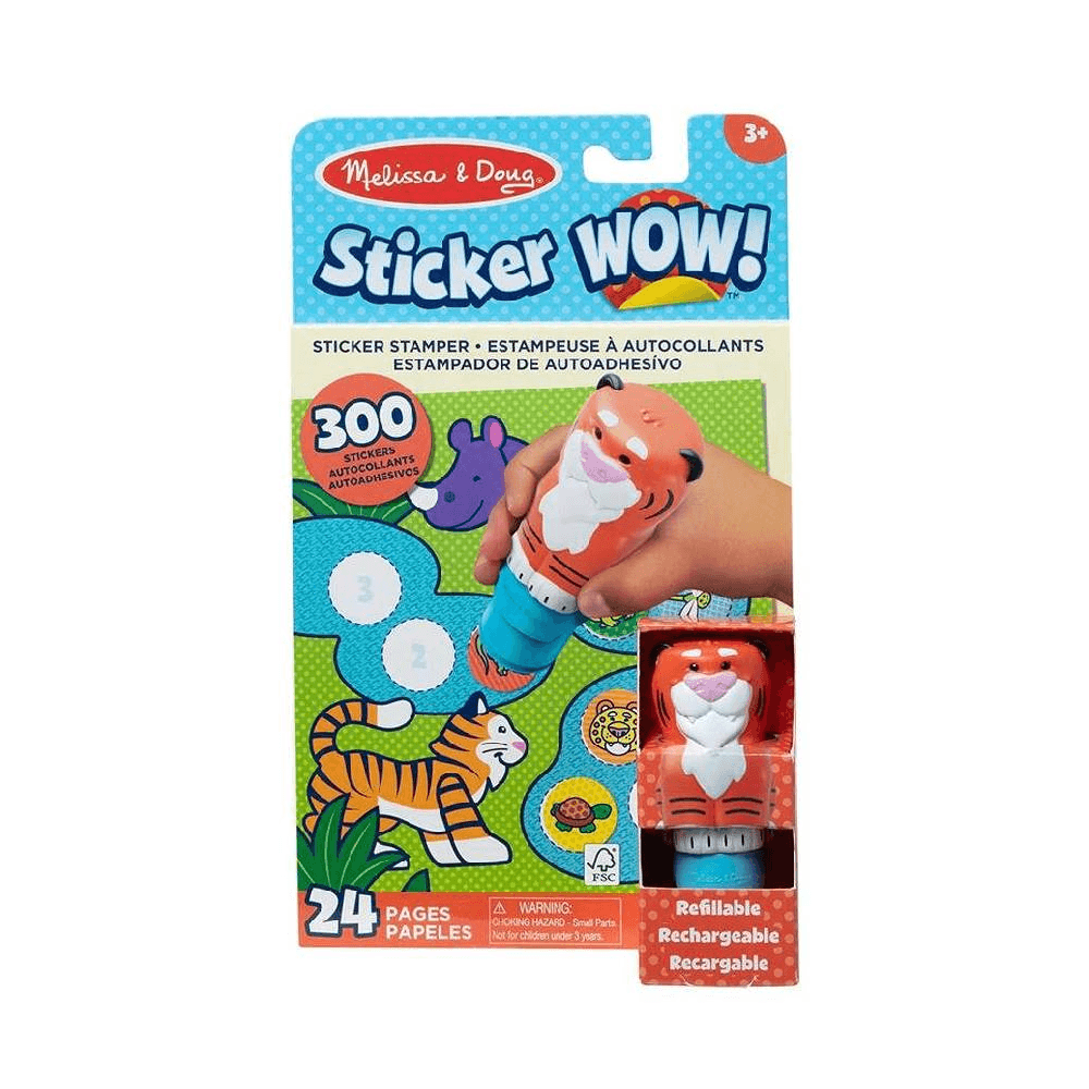Melissa & Doug Wow Tiger Activity Pad & Sticker Stamper