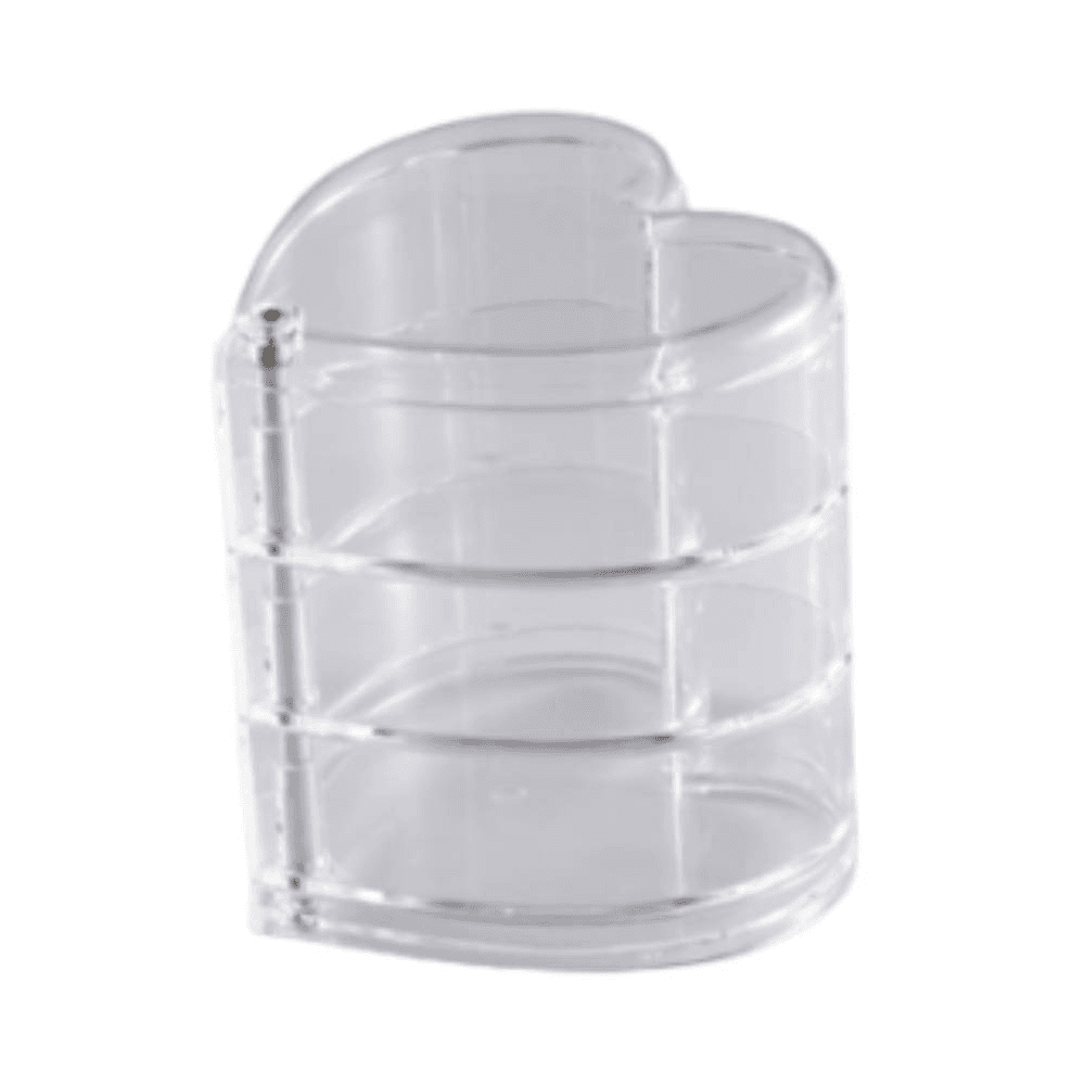 Vague Acrylic 3 Layers Heart Shape Serving Stand 12x12x13.5cm 02-1127