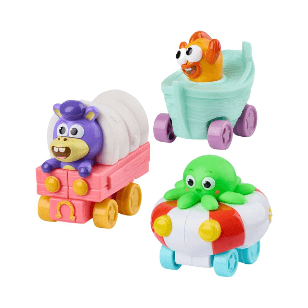 Baby Shark’s Big Show Speedy Sea Vehicles Pull-Back Toy Set 3 Pcs
