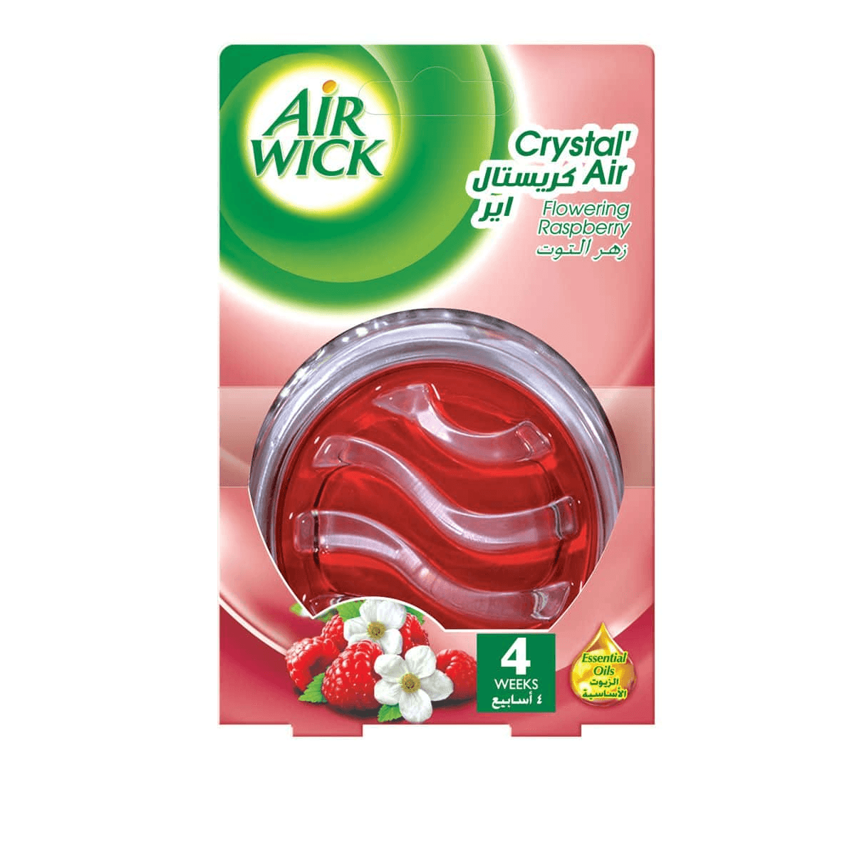Airwick Crystal Air Red Berries Gel Freshener, 1 Piece