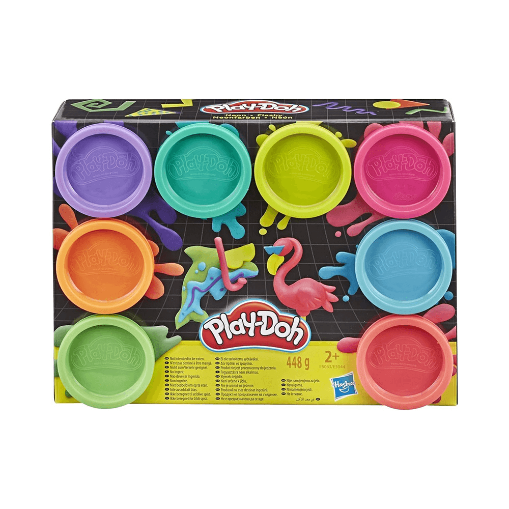 Hasbro Play-Doh Neon Tub Pack 8Pcs