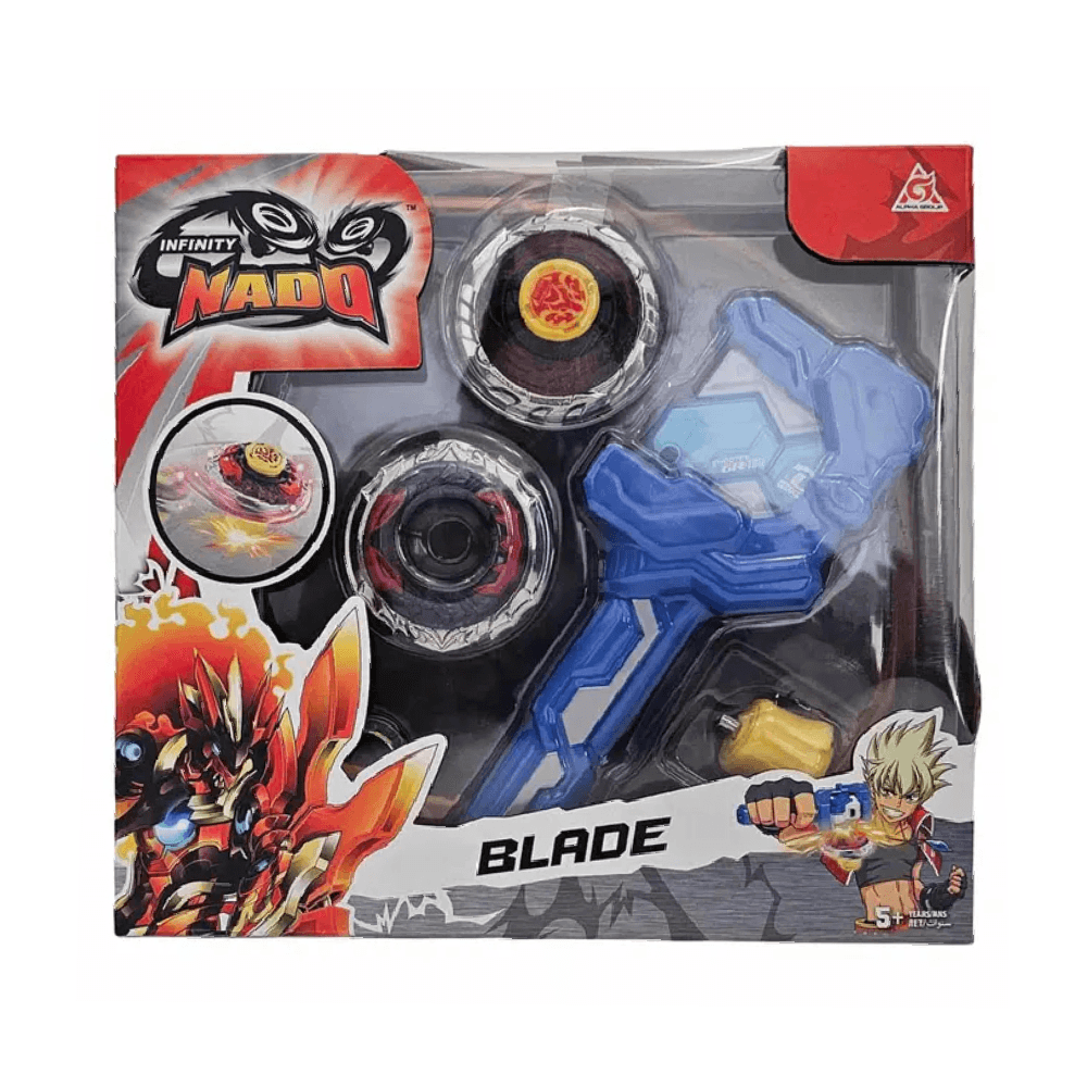Infinity Nado Athletic Blade Spinning Top & Launcher Set