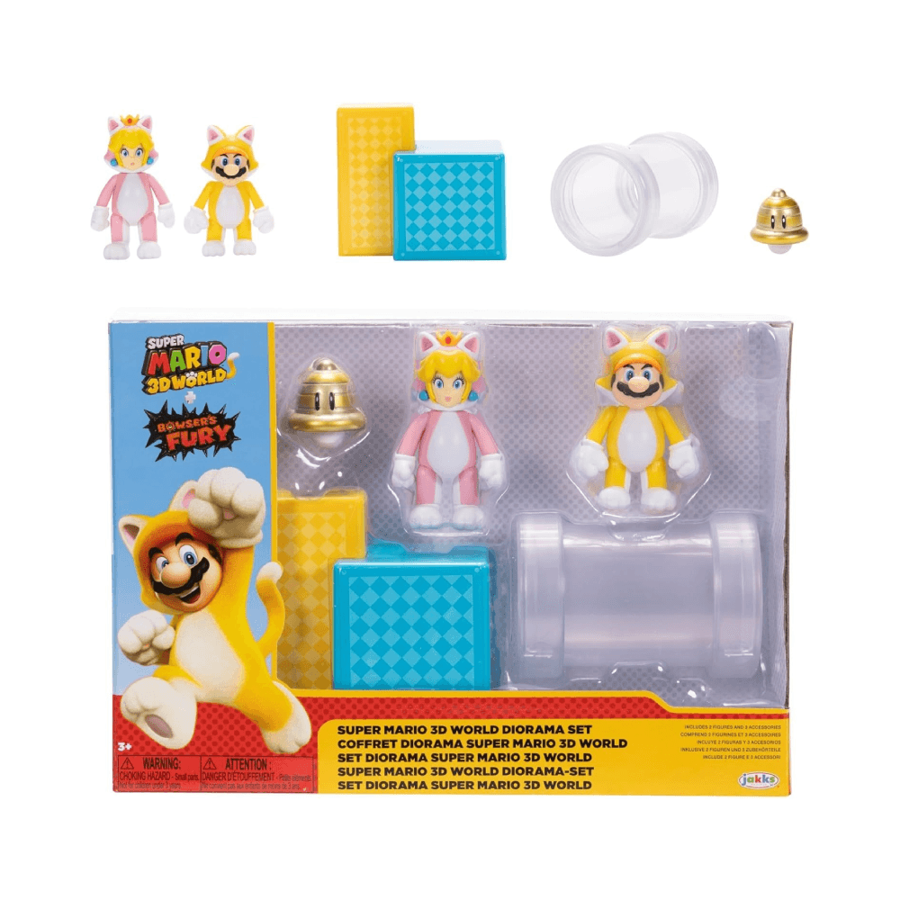 Nintendo Super Mario 3D Words With Bowsers Fury Action Figures 6.35cm