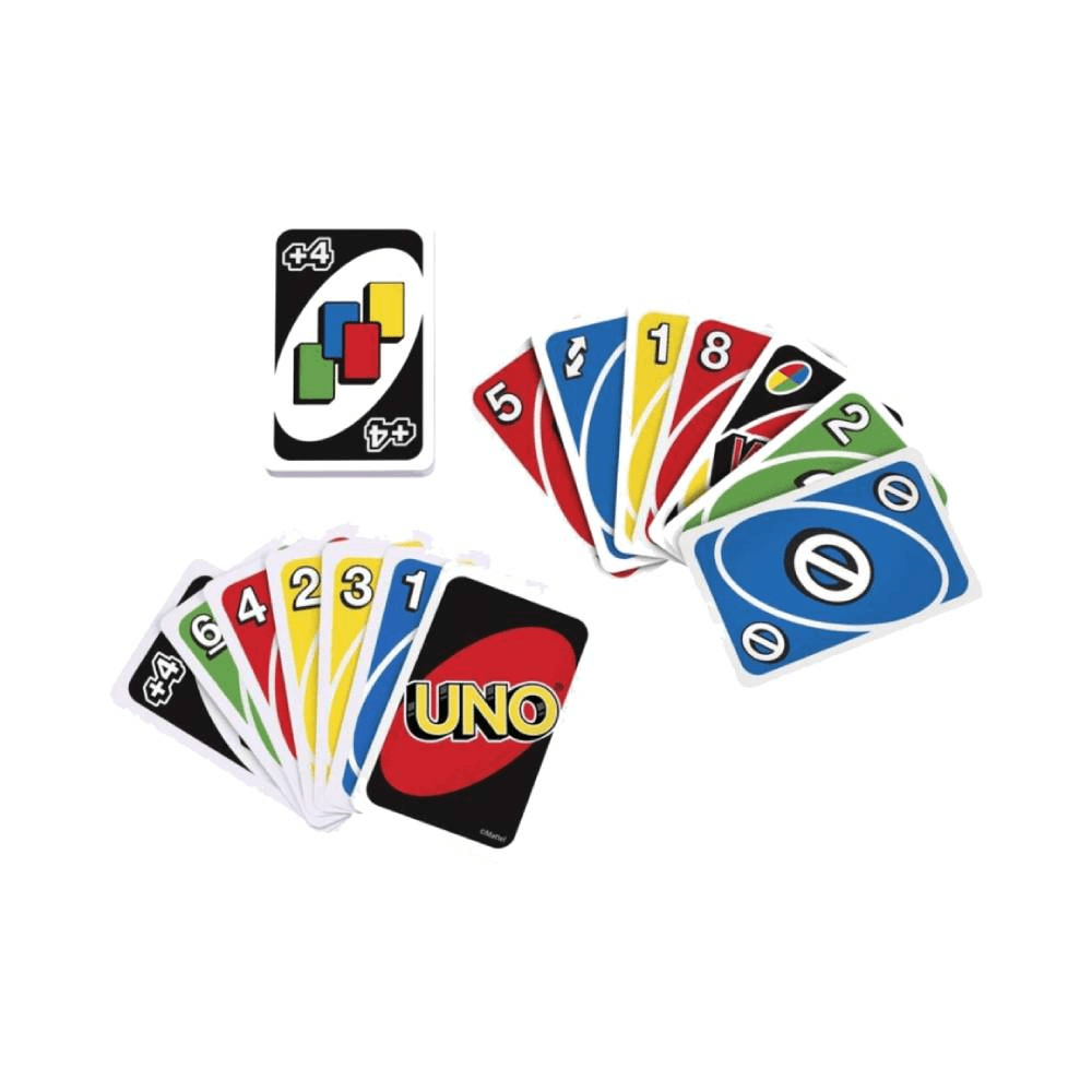 UNO Color & Number Matching Card Game For 2-10 Players Ages 7+ Years